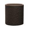 Ghiveci Keter Cylinder M 18L, Maro, Imitatie Ratan, Plastic, Cilindric, Gradina/Interior