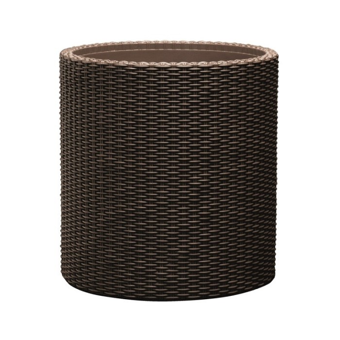 KETER. Ghiveci cilindric maro Cylinder M, 18L