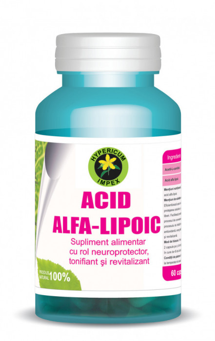 Acid alfa lipoic 60cps hypericum