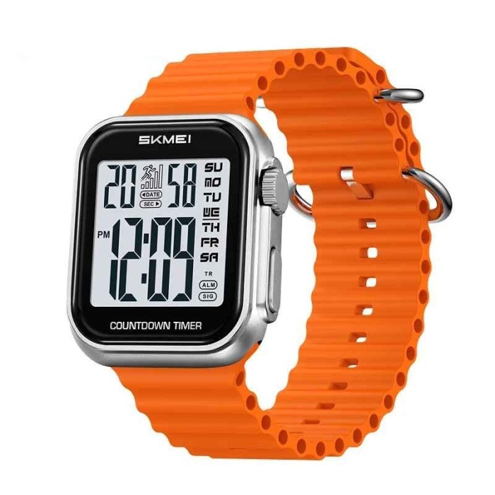 Ceas Digital Barbatesc SKMEI 2269 , Sport, Dual Time, Cronometru, Afisaj LED, Waterproof 3ATM, Design Modern Rectangular