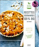 Retete Gourmandes 100% Bio Editura First 2015 112 Pagini Coperta Cartonata Carte De Bucate