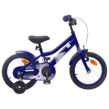 vidaXL Bicicletă pentru Copii 16 Inci pentru 4-6 ani Albastru &icirc;nchis 42009371