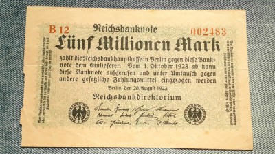 5000000 Mark 1923 Germania / marci foto