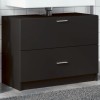 VidaXL Dulap de chiuvetă, negru, 78x37x59 cm, lemn prelucrat 848116