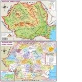 Harta fizica si administrativa a Romaniei, A4