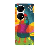 Husa compatibila cu Huawei Nova Y70 model Artistic Chicken painting, Silicon, TPU, Viceversa, Transparent, Carcasa