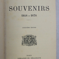 SOUVENIRS ( 1848 - 1878 ) , CINQUIEME EDITION , par C. DE FREYCINET , 1912