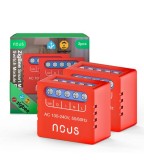 Set 2 relee SMART NOUS B6Z Zigbee,1 canal, control aplicatie, compatibil Alexa Google Assistan, protectie suprasarcina