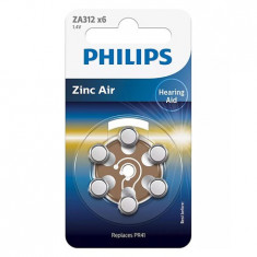 BATERIE AUDITIVA ZINC AIR BLISTER 6 BUC PHILIPS