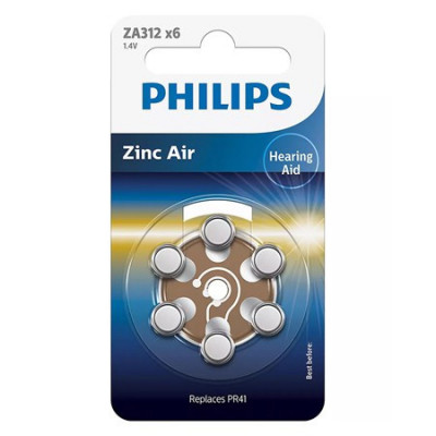 Baterie auditiva Zinc Air blister 6 buc Philips 2 foto