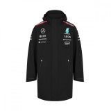 Mercedes AMG Petronas geacă de bărbați cu glugă black F1 Team 2024 - M, Stichd