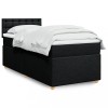 VidaXL Pat box spring cu saltea, negru, 90x200 cm, textil 3288879