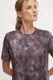 Mizuno tricou de alergare Impulse Core culoarea gri, J2GAB510