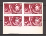 Romania 1961, LP 516 a - Primul om in Cosmos, Gagarin bloc de 4, NDT, MNH, Nestampilat