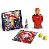 Set cadou Avengers Infinity War, Iron Man, cu Apa de toaleta 90ml, Figurina 2in1, Spumant de baie si Sampon 350ml, Jucarie Tintar si 2 bile, Lorenay