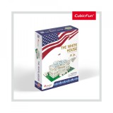 Cubic Fun - Puzzle 3D Casa Alba (Nivel Mediu 64 Piese), CubicFun