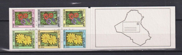 IRAK FLORI 1983 MI: 1186 A-F CARNET MNH