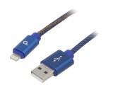 Cablu USB 2.0 Apple Lightning Aurit 2m, Gembird