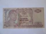 Indonezia 5 Rupiah 1968 aUNC,bancnota din imagini