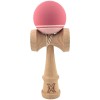 Kendama X Originala, Profesionala, Cyrax, din Lemn, Rubber Grip, 18 cm, Roz/Alb