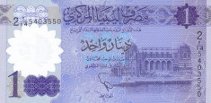 Bancnota Libia 1 Dinar (2019) - PNew UNC ( polimer ) foto