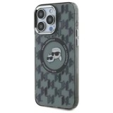 Husa pentru iPhone 16 Pro - Karl Lagerfeld IML MagSafe (KLHMP16LHMCKMHK) - Monogram Karl&amp;Choupette Head
