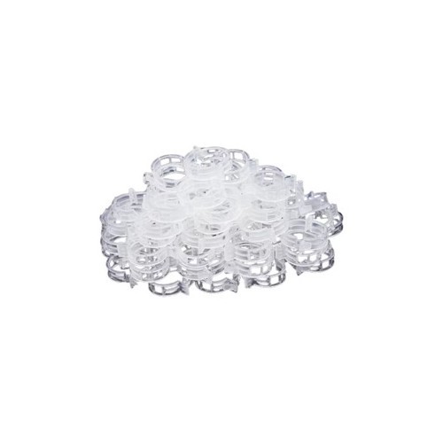 Set 100 clipsuri pentru plante, 9 x 30 mm, plastic, alb