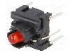 Microintrerupator 10x10mm, OFF-(ON), SPST-NO, MEC - 3FTH980