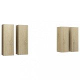 Cumpara ieftin Dulapuri TV 4 buc. stejar Sonoma 30,5x30x90 cm, lemn prelucrat