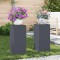 Suporturi pentru plante 2 pcs Antracit 24 x 24 x 55 cm Oțel
