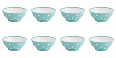 Set boluri, 8 piese, 750 ml, Plastic, Verde deschis foto