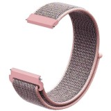 Curea material textil, compatibila Samsung Galaxy Watch3, 40mm, telescoape Quick Release, Light Pink