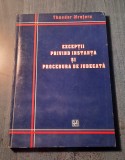 Exceptii privind instanta si procedura de judecata Theodor Mrejeru