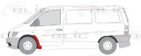 Aripa fata MERCEDES VITO bus (638) (1996 - 2003) BLIC 6504-03-3541331P