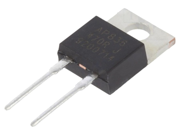 Rezistor THT 470&Omega; 35W