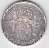 SPANIA 5 PESETAS 1892