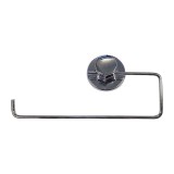 Cumpara ieftin Suport din metal pentru hartie si prosop, prindere mecanica sau cu ventuza, crom lucios, 250 mm