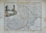 Harta veche Romania / Valahia / Moldova din anul 1798 - ORIGINAL