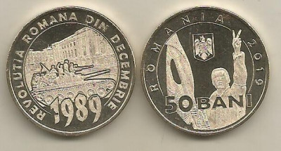 ROMANIA 50 BANI 2019 - UNC din fisic - 30 ANI de la REVOLUTIA ROMANA foto