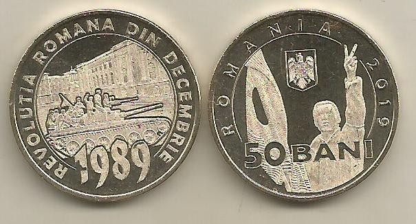 ROMANIA 50 BANI 2019 - UNC din fisic - 30 ANI de la REVOLUTIA ROMANA