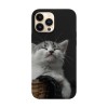 Husa compatibila cu Apple iPhone 14 Pro Max model Smug cat, Silicon, TPU, Viceversa, Transparent, Carcasa