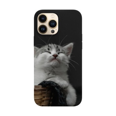 Husa compatibila cu Apple iPhone 14 Plus model Smug cat, Silicon, TPU, Viceversa foto