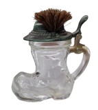HALBĂ MINIATURALĂ VINTAGE DIN STICLĂ DE LA BMF