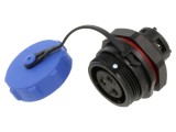 Conector circular mamă WEIPU SP1712/S3B-9C, 3 pini, IP68, 15A