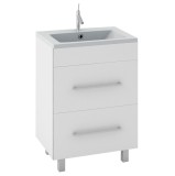 Masca baie + lavoar Martplast Titan, cu sertare, alb, 60 x 44 x 84 cm