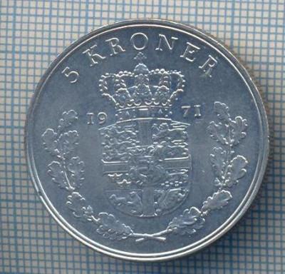 AX 1452 MONEDA- DANEMARKA - 5 KRONER -ANUL 1971 -STAREA CARE SE VEDE foto