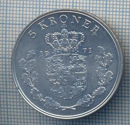 AX 1452 MONEDA- DANEMARKA - 5 KRONER -ANUL 1971 -STAREA CARE SE VEDE