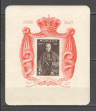 Monaco.1947 25 ani de regenta a principilor-Bl. SM.337, Nestampilat