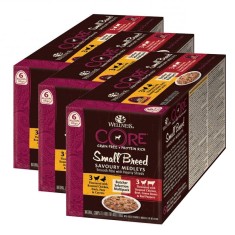 Wellness CORE Dog Small Breed Meat selec?ie 3 x (6 x 85 g) foto