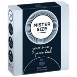 Prezervative - Mister Size Prezervative de Marimea Perfecta Latime 69 mm pentru Placere si Siguranta 3 bucati, My Size